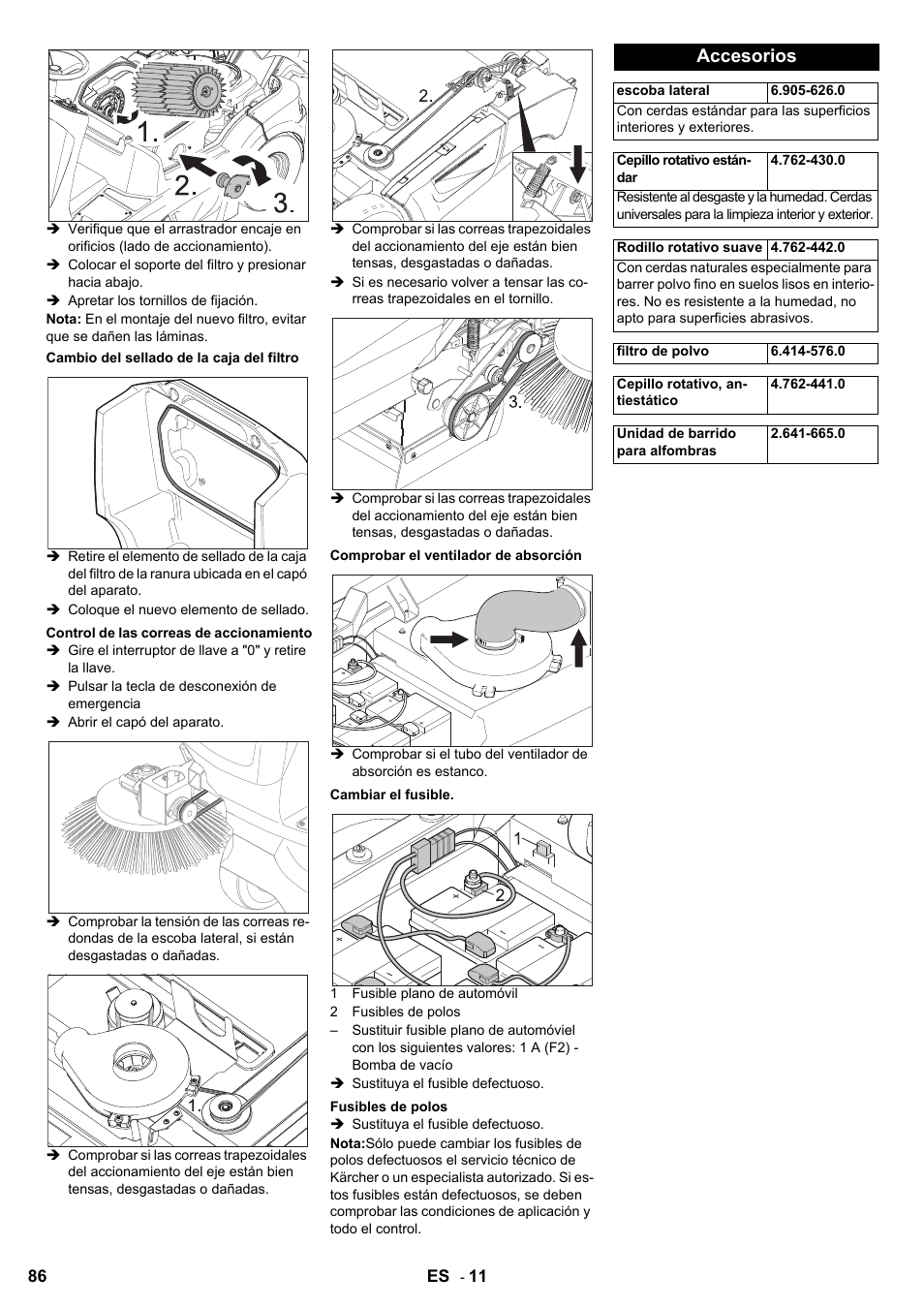 Accesorios | Karcher KM 90-60 R Bp User Manual | Page 86 / 408