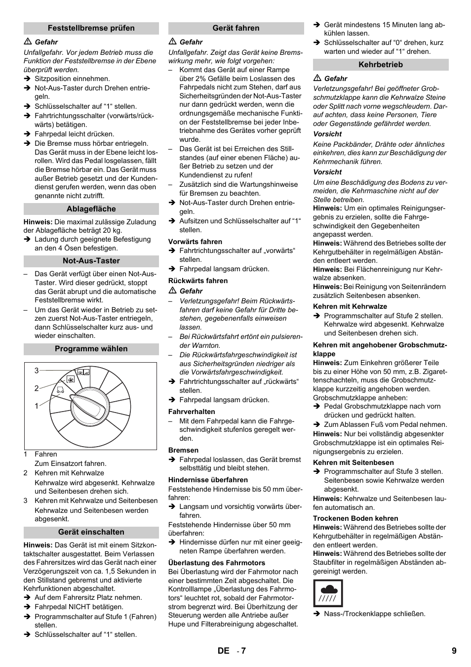 Karcher KM 90-60 R Bp User Manual | Page 9 / 408