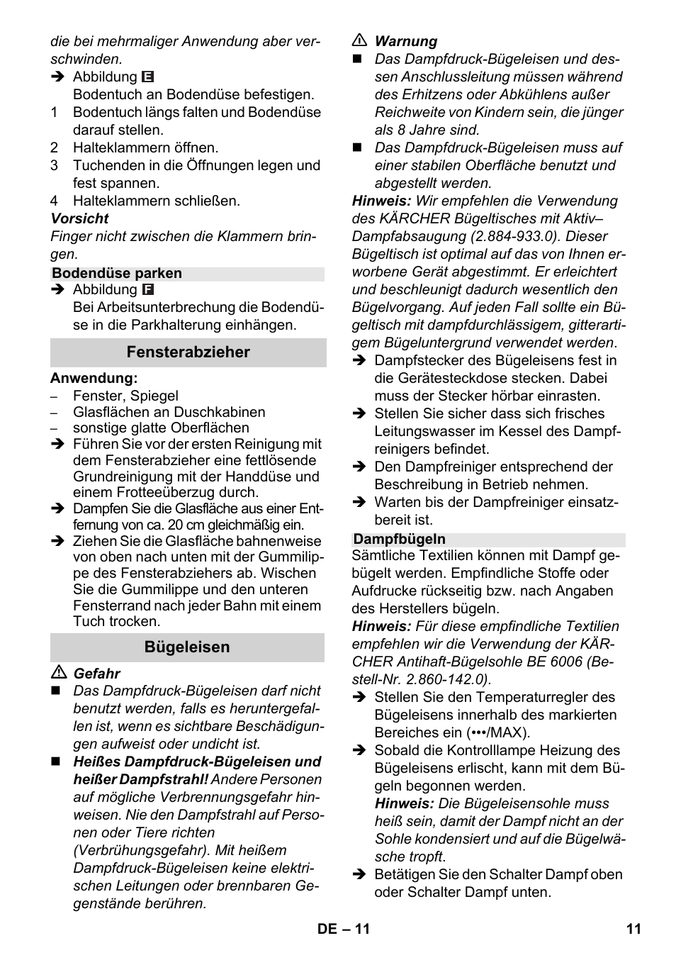 Karcher SC 4-100 C User Manual | Page 11 / 314