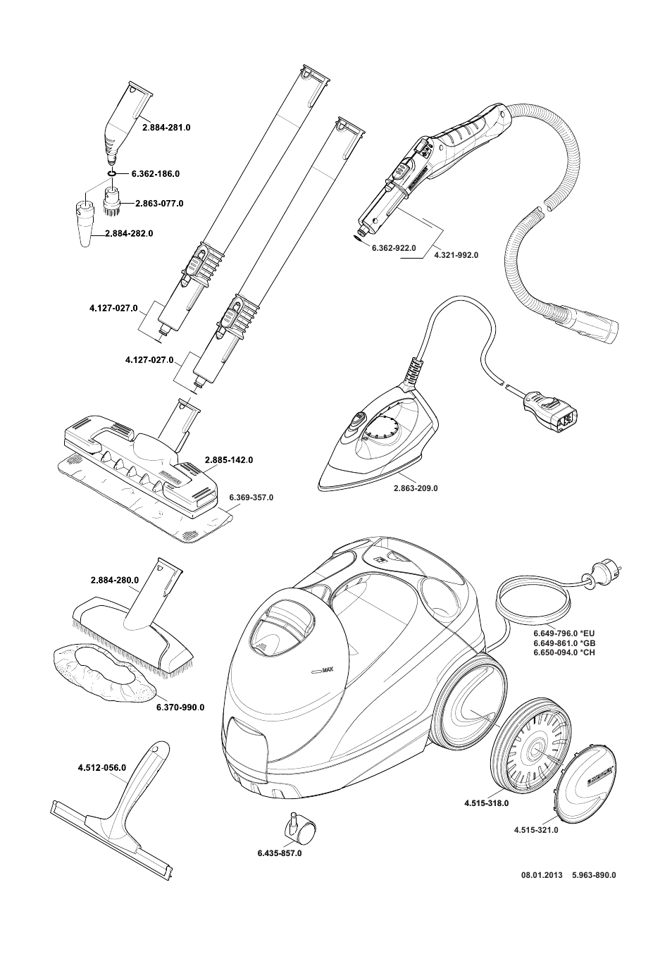 Karcher SC 4-100 C User Manual | Page 313 / 314