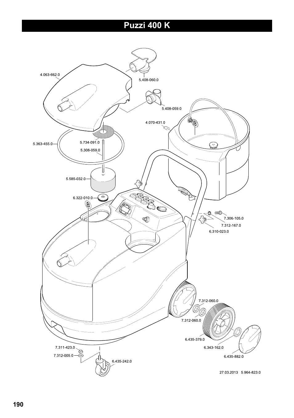 Puzzi 400 k | Karcher Puzzi 400 K User Manual | Page 190 / 192