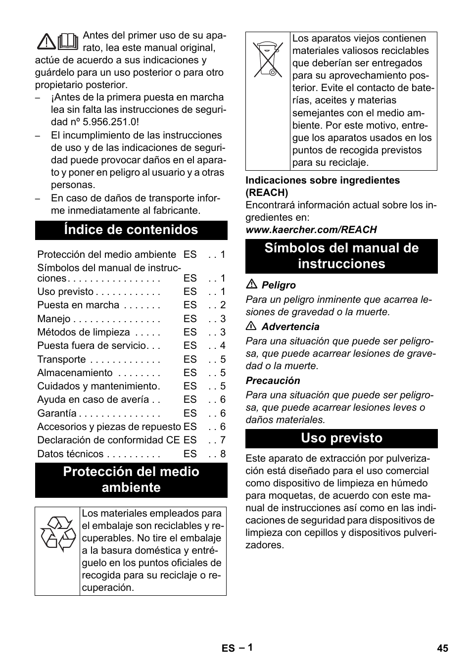 Karcher Puzzi 400 K User Manual | Page 45 / 192