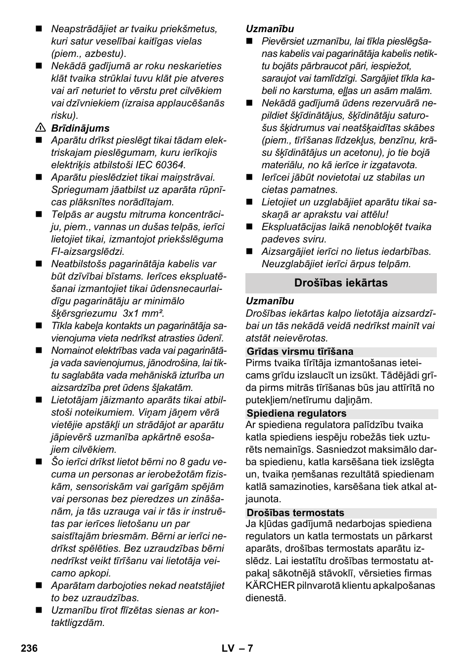 Karcher SC 3-100 B User Manual | Page 236 / 278