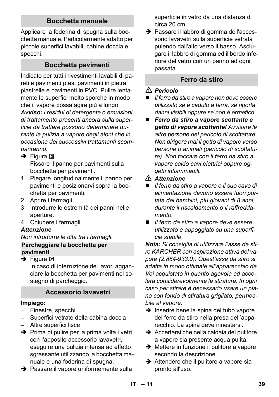 Karcher SC 3-100 B User Manual | Page 39 / 278