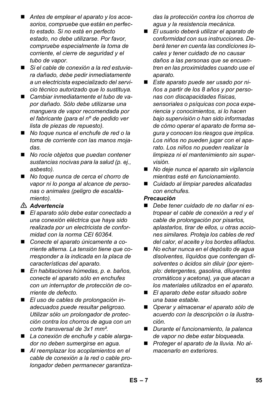 Karcher SC 3-100 B User Manual | Page 55 / 278