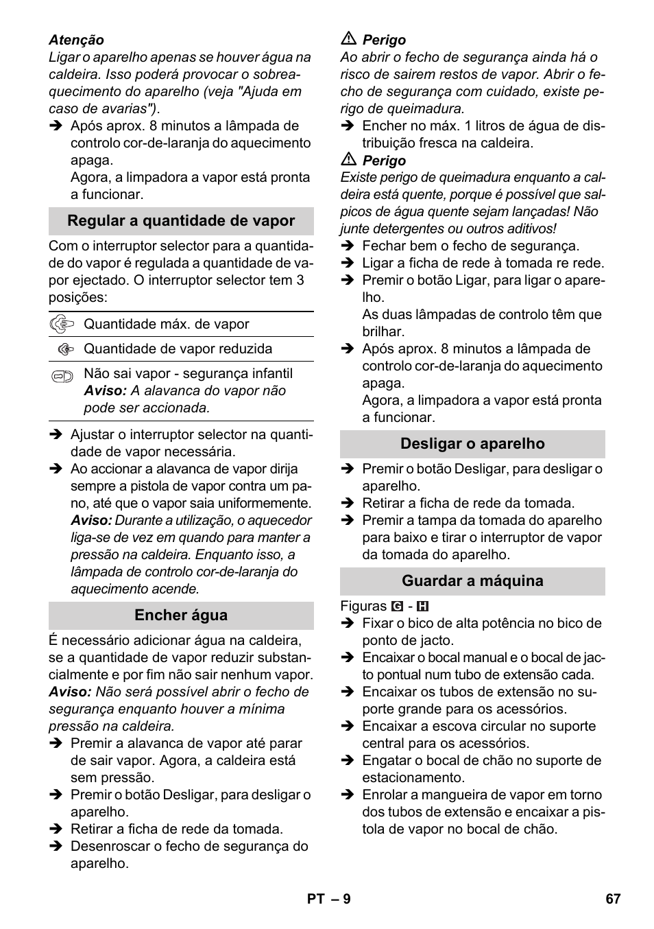 Karcher SC 3-100 B User Manual | Page 67 / 278