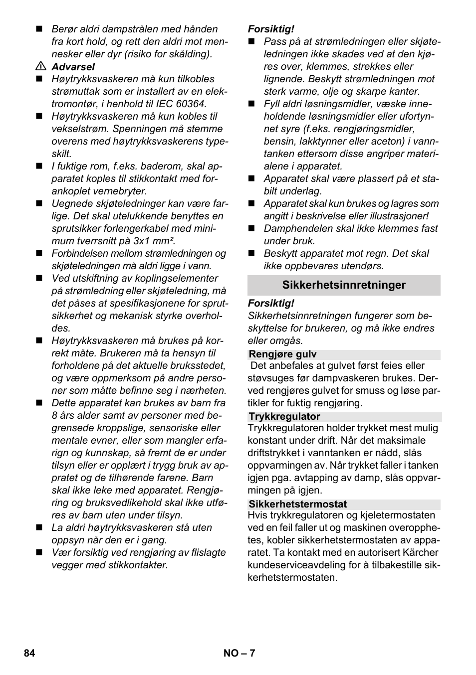 Karcher SC 3-100 B User Manual | Page 84 / 278