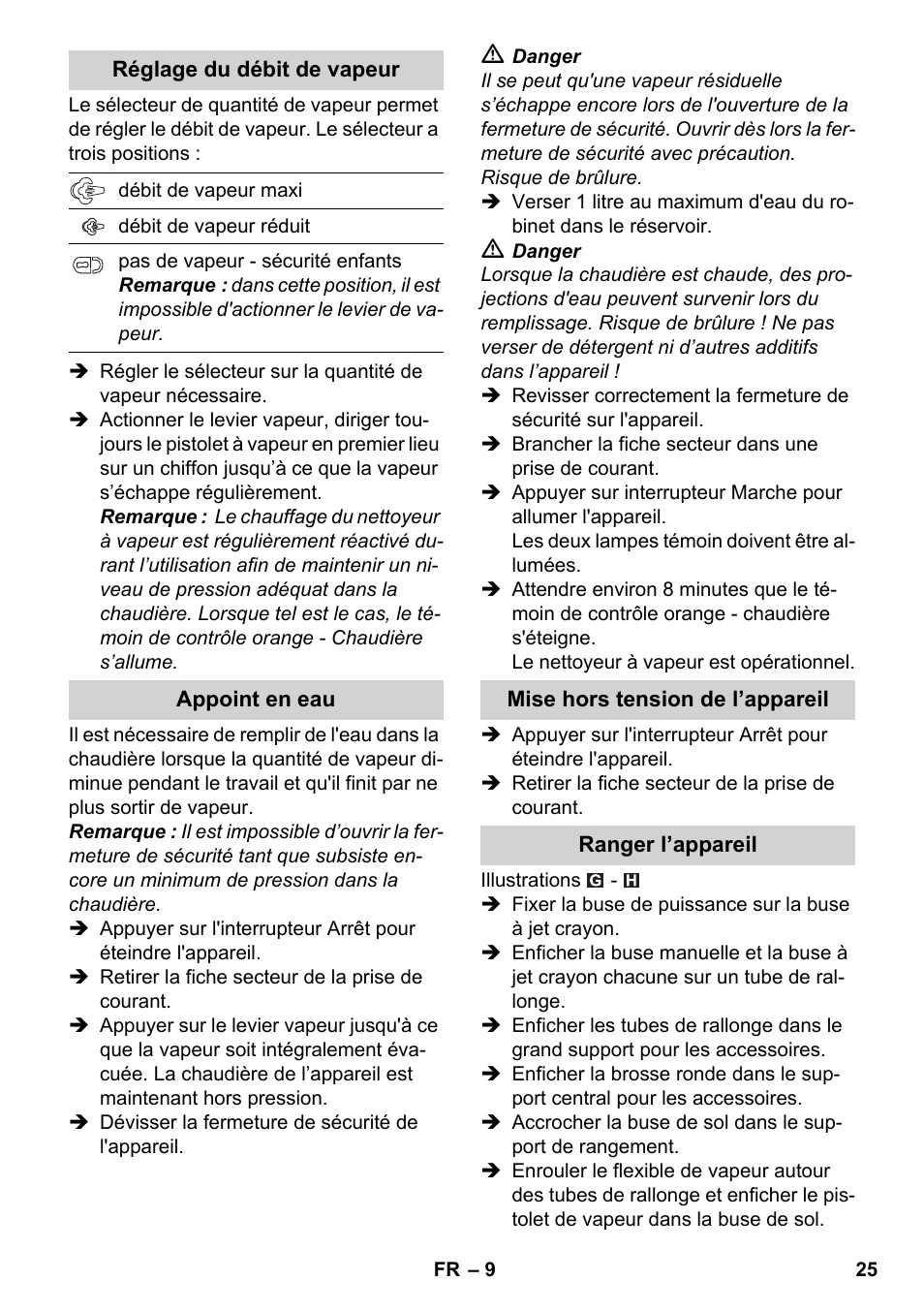 Karcher SC 3-000 User Manual | Page 25 / 238