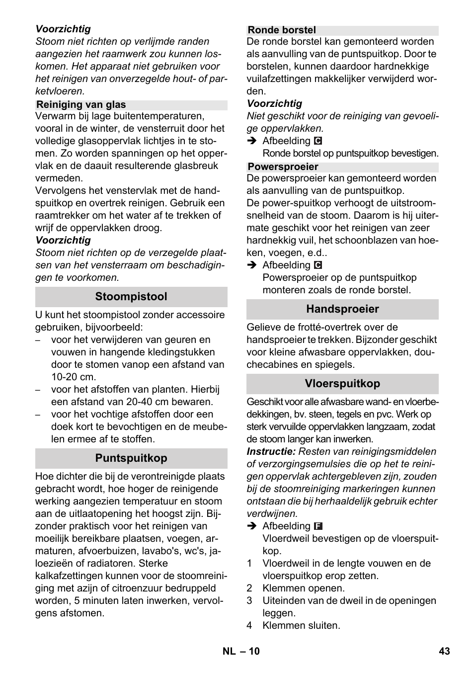 Karcher SC 3-000 User Manual | Page 43 / 238