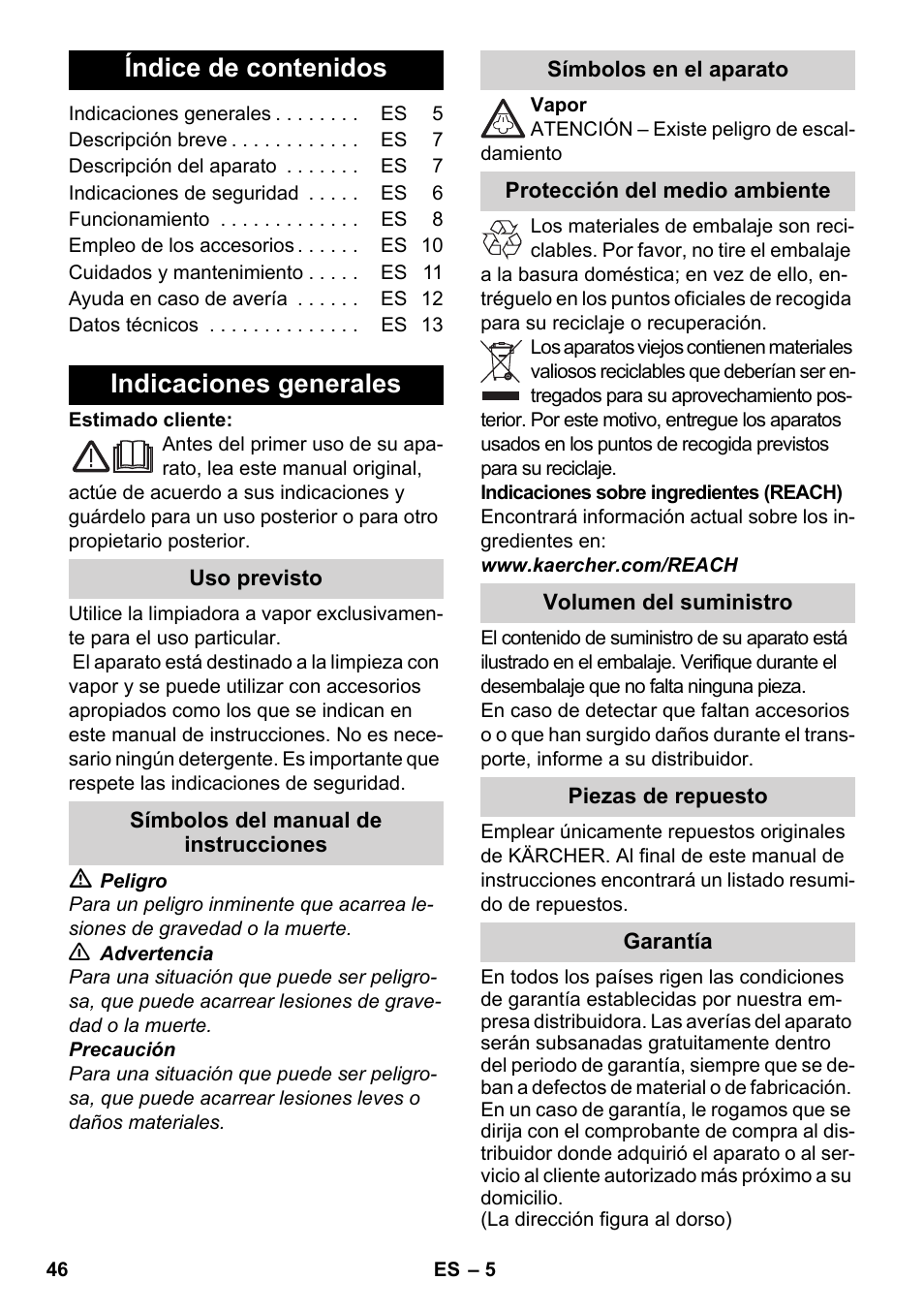 Karcher SC 3-000 User Manual | Page 46 / 238
