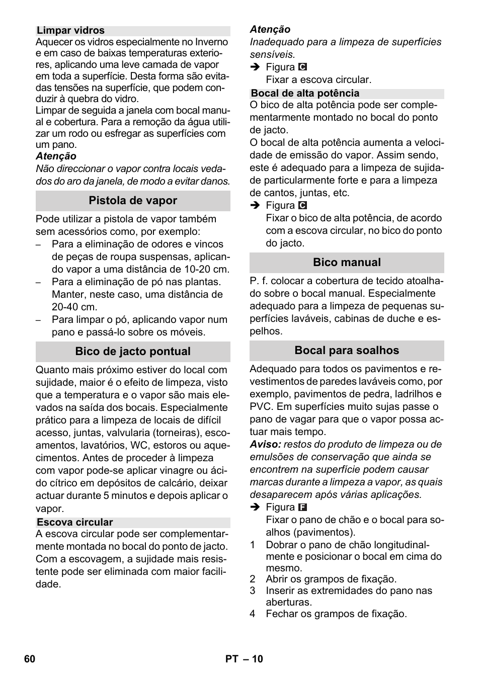 Karcher SC 3-000 User Manual | Page 60 / 238