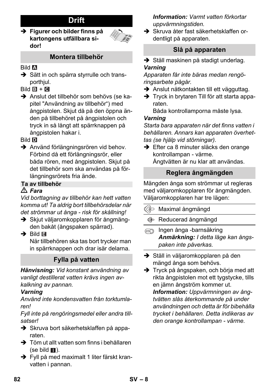 Drift | Karcher SC 3-000 User Manual | Page 82 / 238