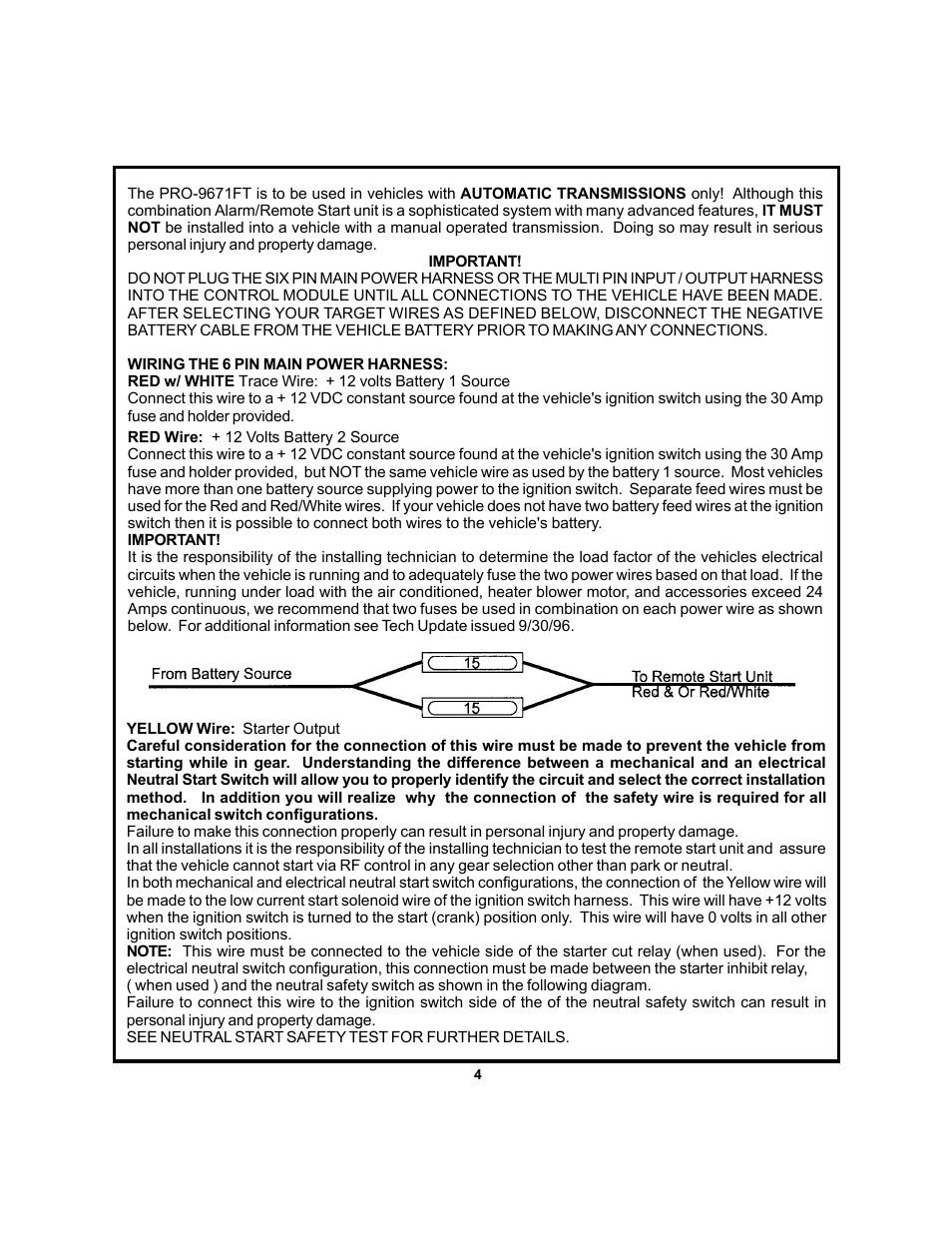 Audiovox PRO-9671FT User Manual | Page 4 / 22