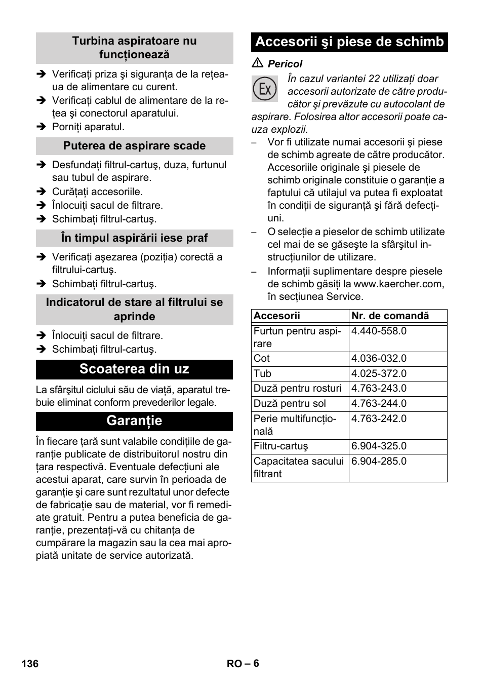 Karcher NT 80-1 B1 M EU User Manual | Page 136 / 200