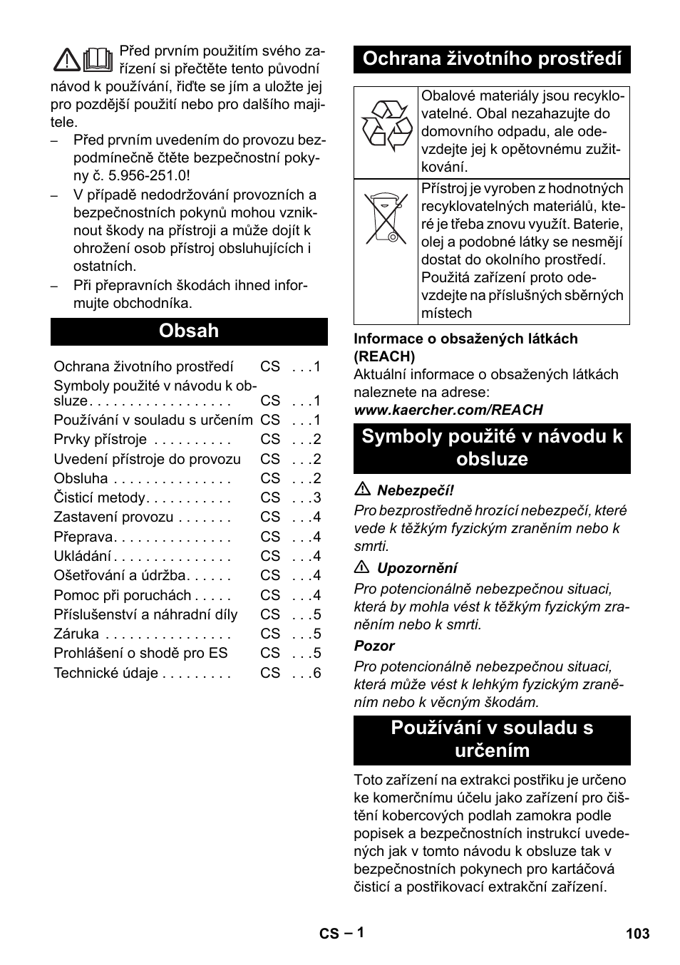 Karcher Puzzi 200 User Manual | Page 103 / 188