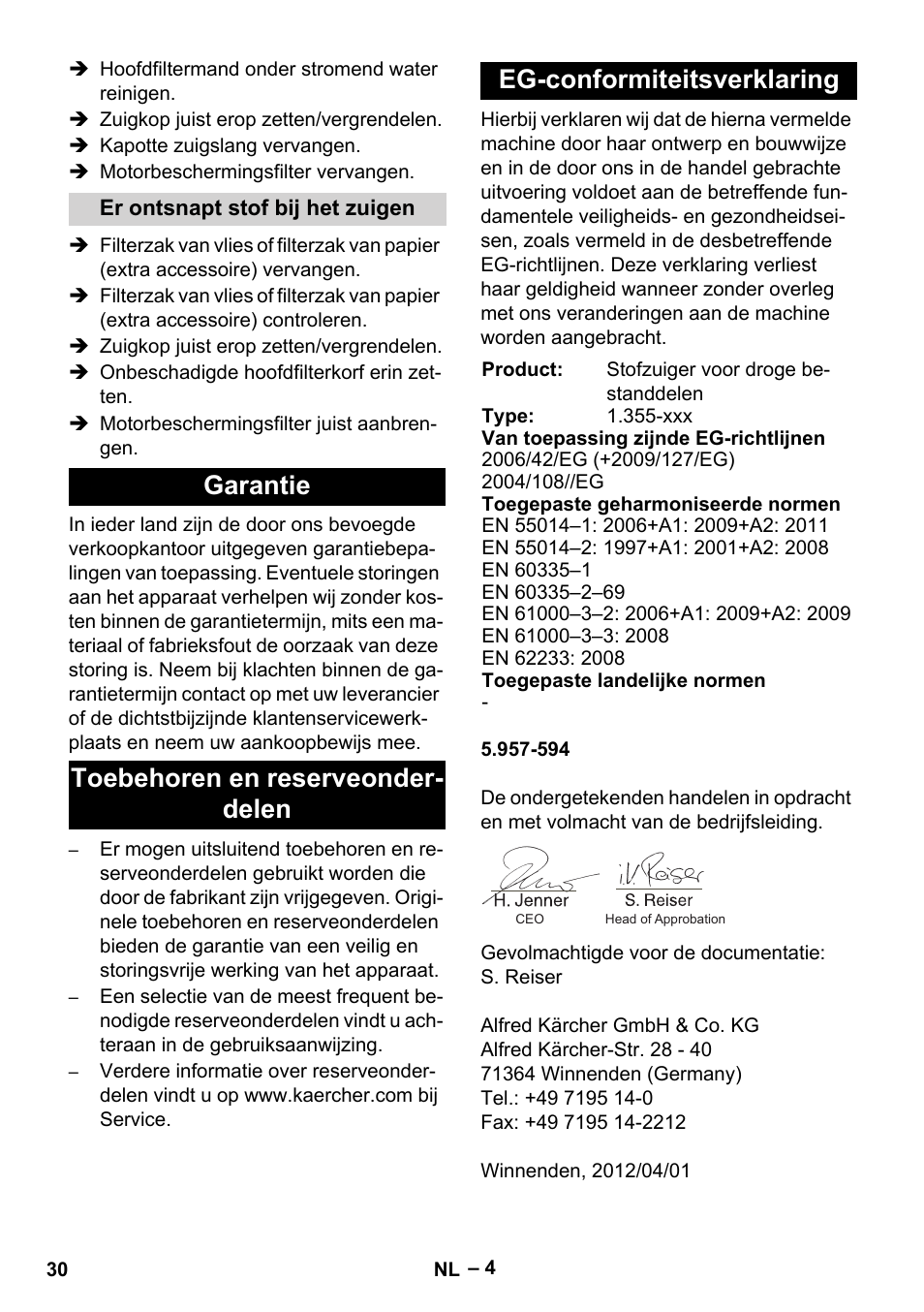 Karcher T 15-1+ ESB28 EU User Manual | Page 30 / 156