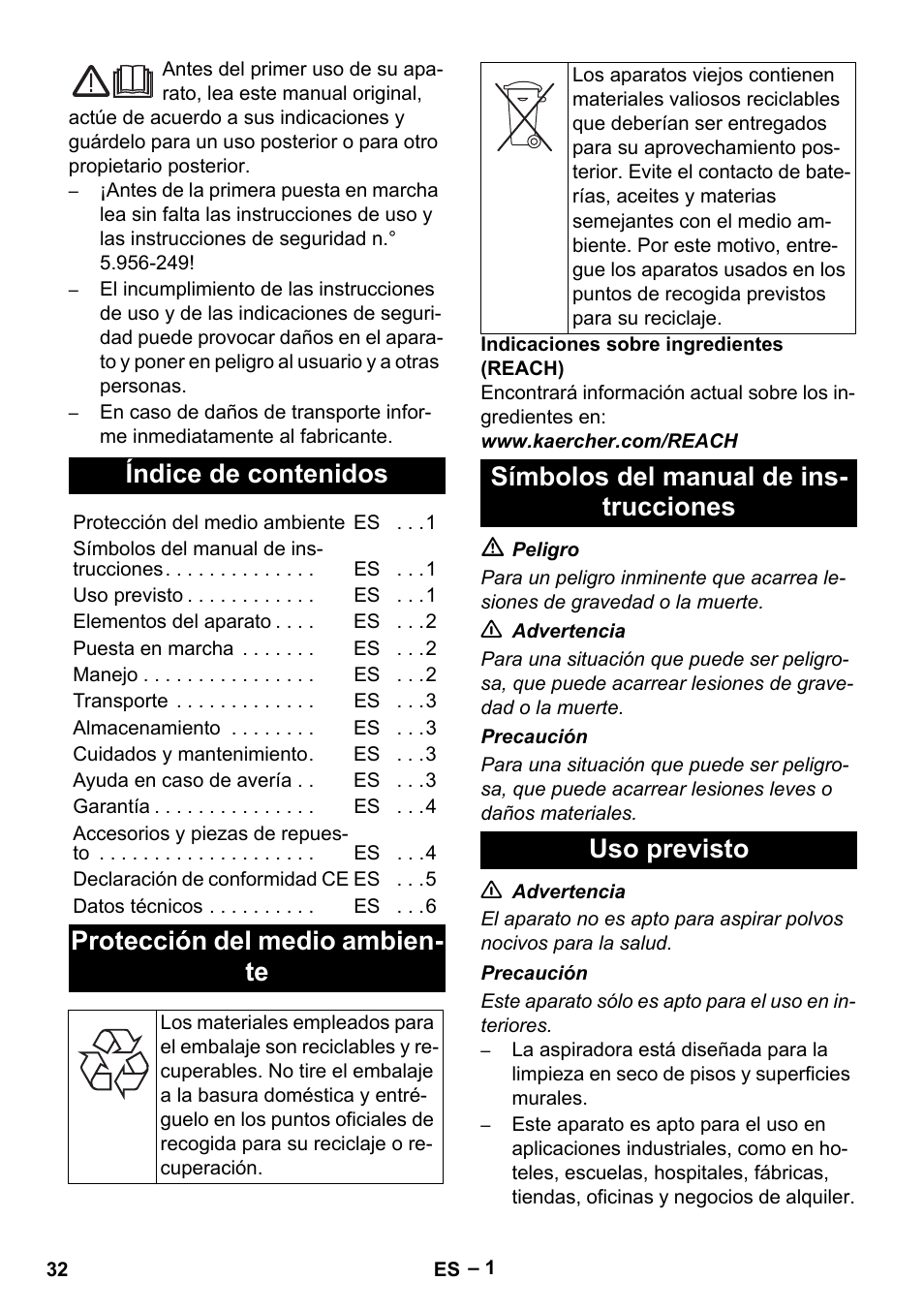 Karcher T 15-1+ ESB28 EU User Manual | Page 32 / 156