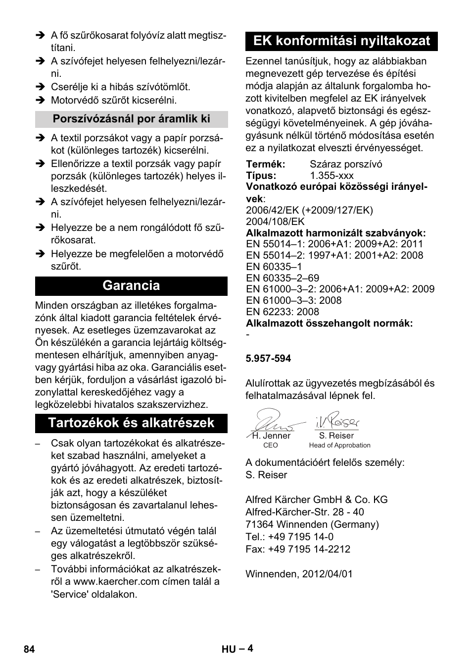 Karcher T 15-1+ ESB28 EU User Manual | Page 84 / 156