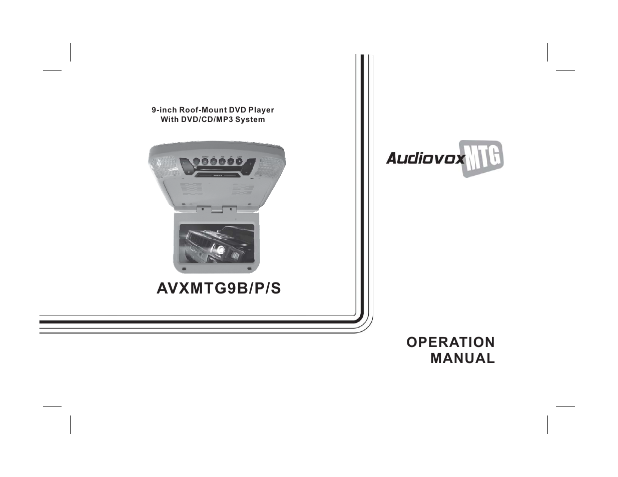 Audiovox AVXMTG9B/P/S User Manual | 28 pages