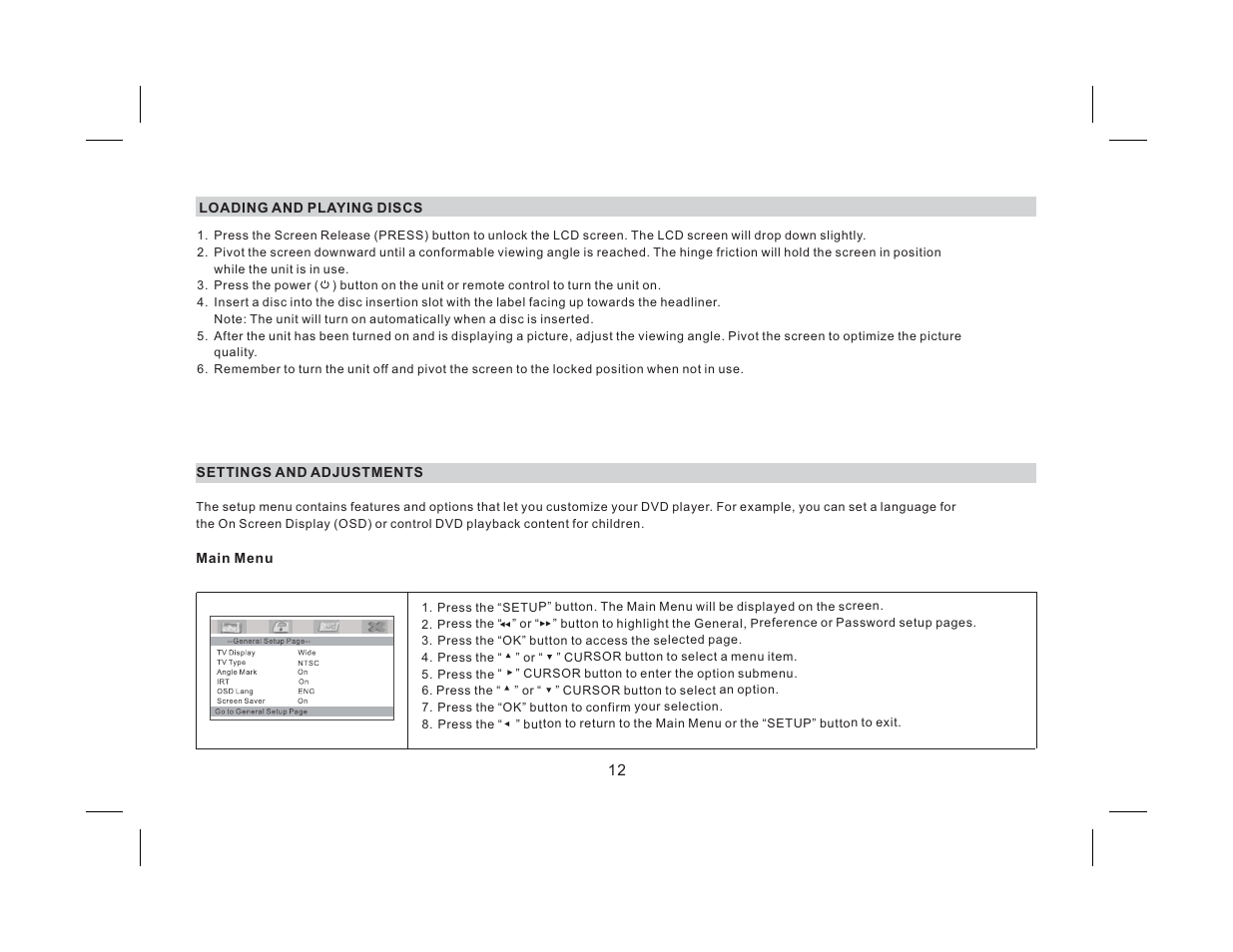 Audiovox AVXMTG9B/P/S User Manual | Page 14 / 28