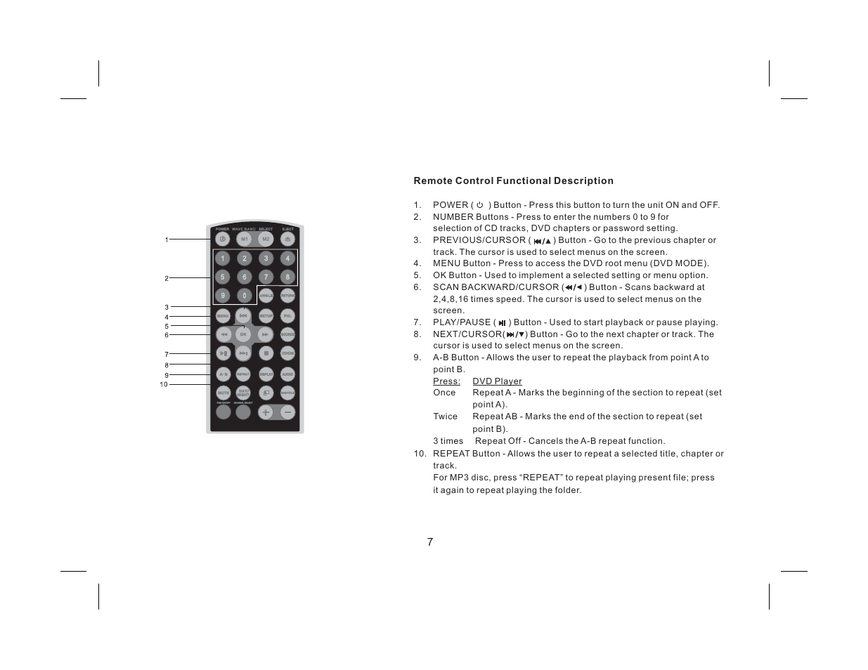 Audiovox AVXMTG9B/P/S User Manual | Page 9 / 28
