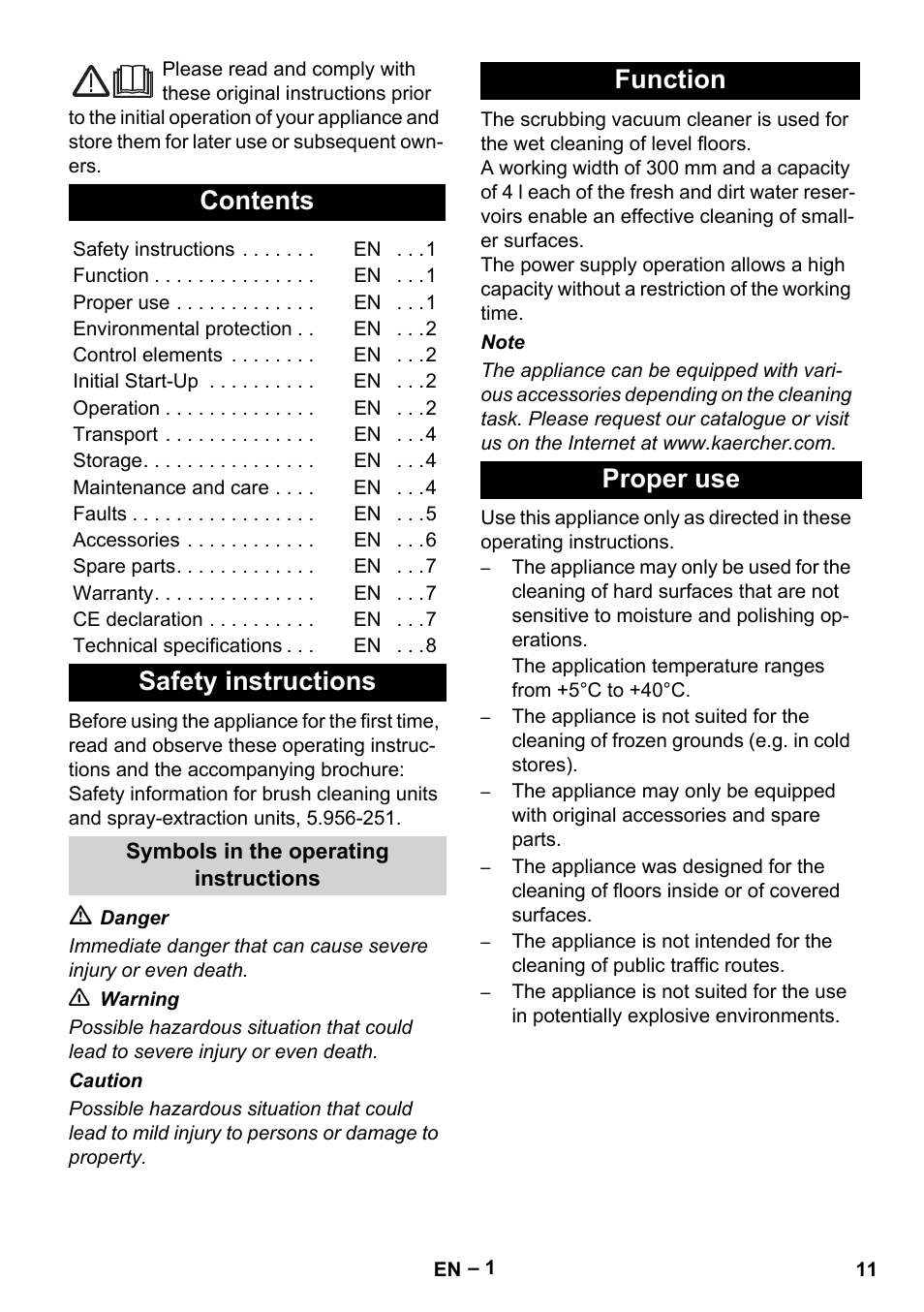 Karcher Hartbodenreiniger BR 4-300 User Manual | Page 11 / 232