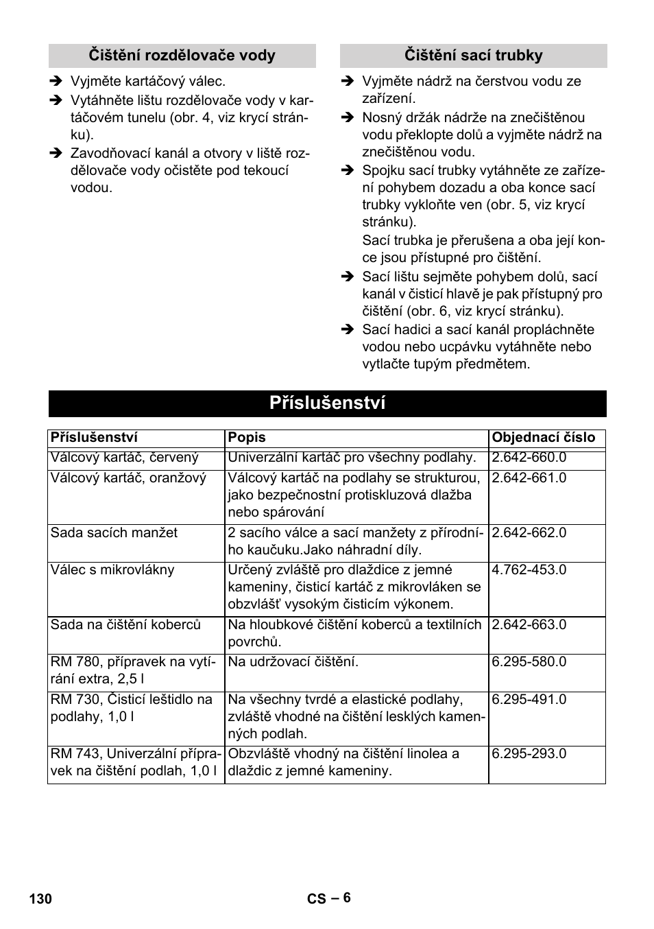 Příslušenství | Karcher Hartbodenreiniger BR 4-300 User Manual | Page 130 / 232