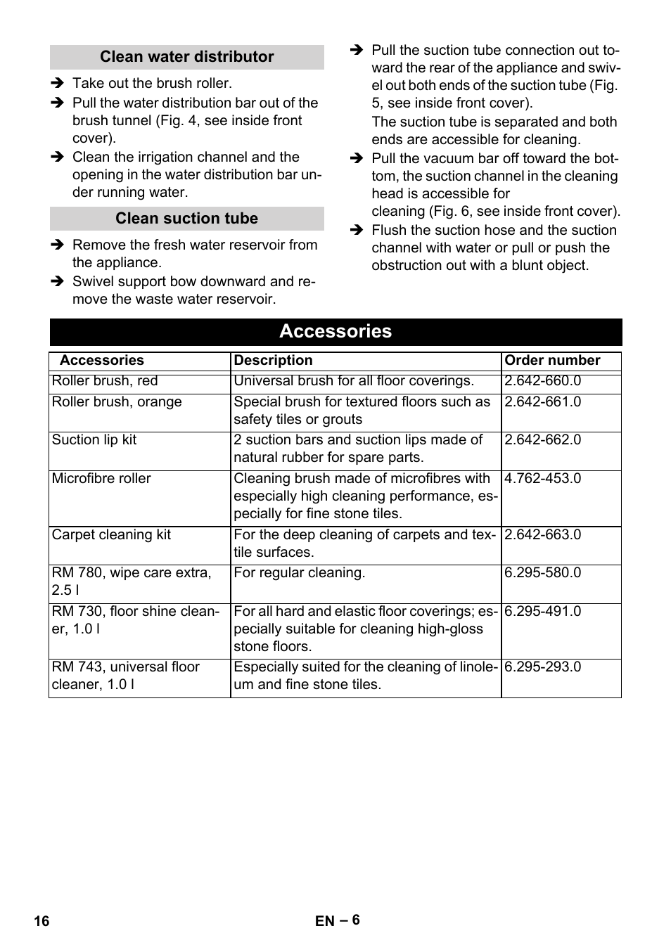 Accessories | Karcher Hartbodenreiniger BR 4-300 User Manual | Page 16 / 232