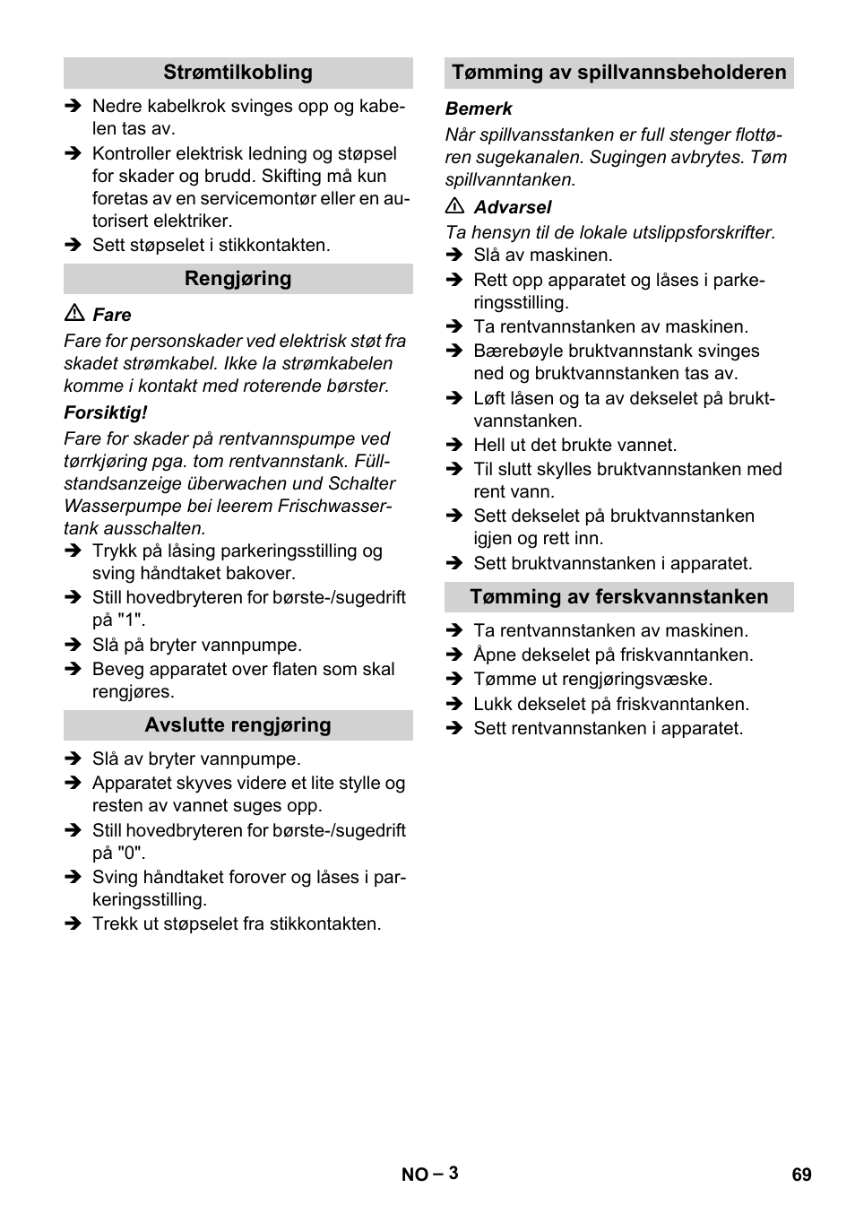 Karcher Hartbodenreiniger BR 4-300 User Manual | Page 69 / 232