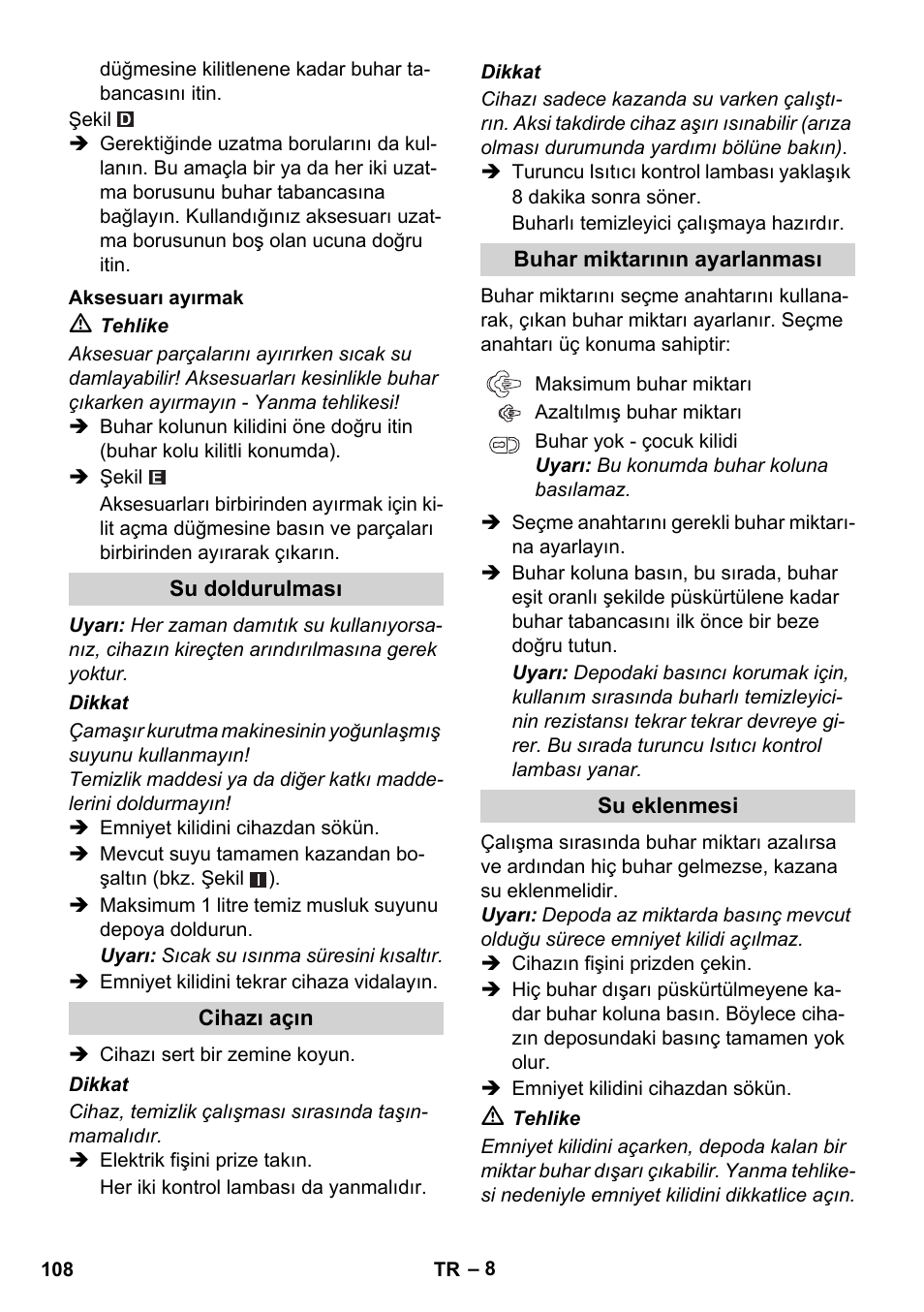 Karcher SC 1-010 User Manual | Page 108 / 230