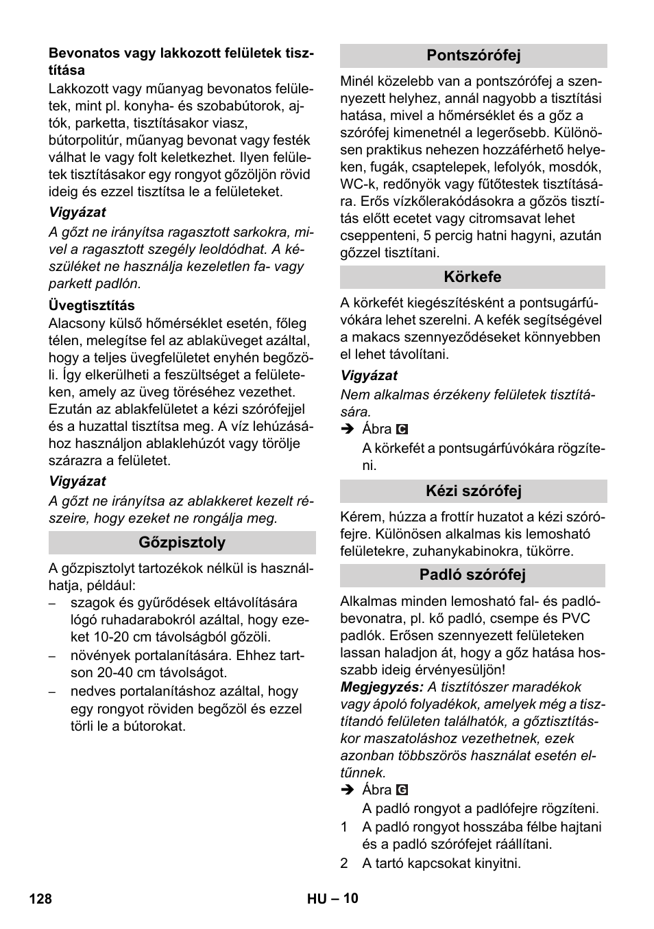 Karcher SC 1-010 User Manual | Page 128 / 230