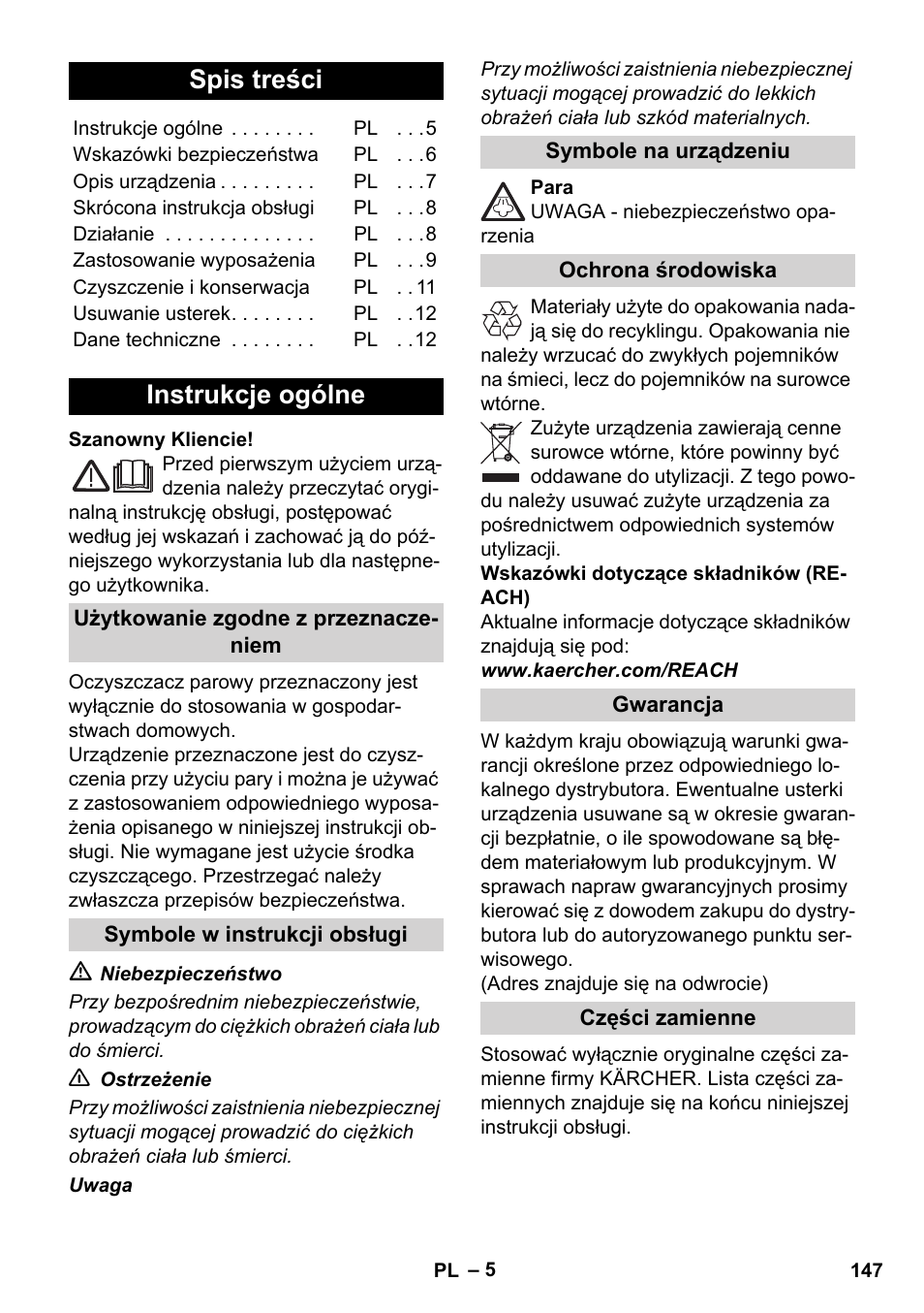 Karcher SC 1-010 User Manual | Page 147 / 230