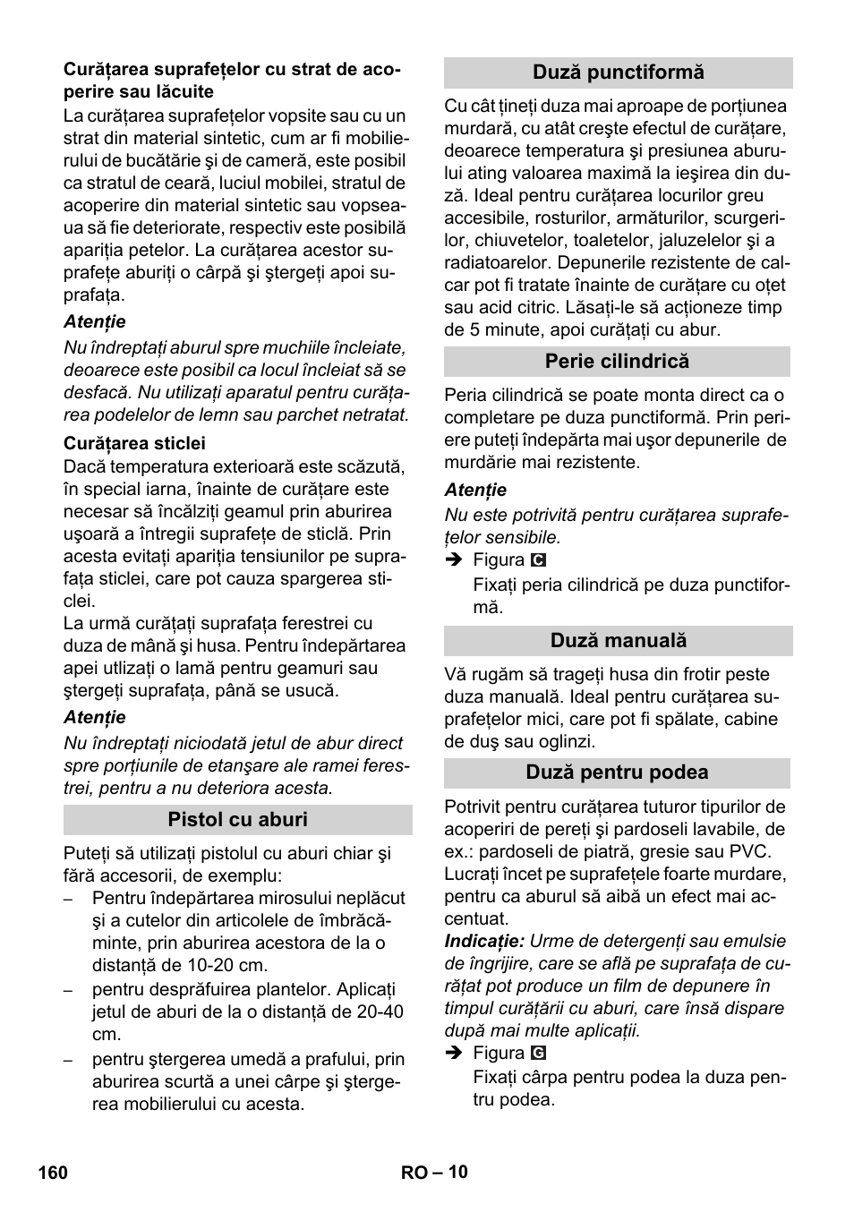 Karcher SC 1-010 User Manual | Page 160 / 230
