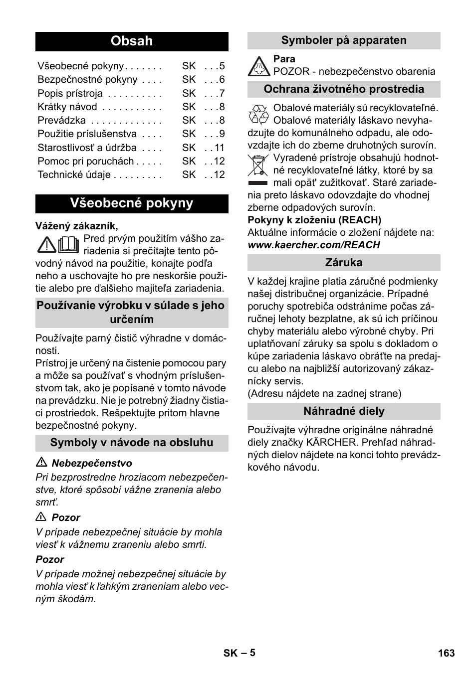 Karcher SC 1-010 User Manual | Page 163 / 230