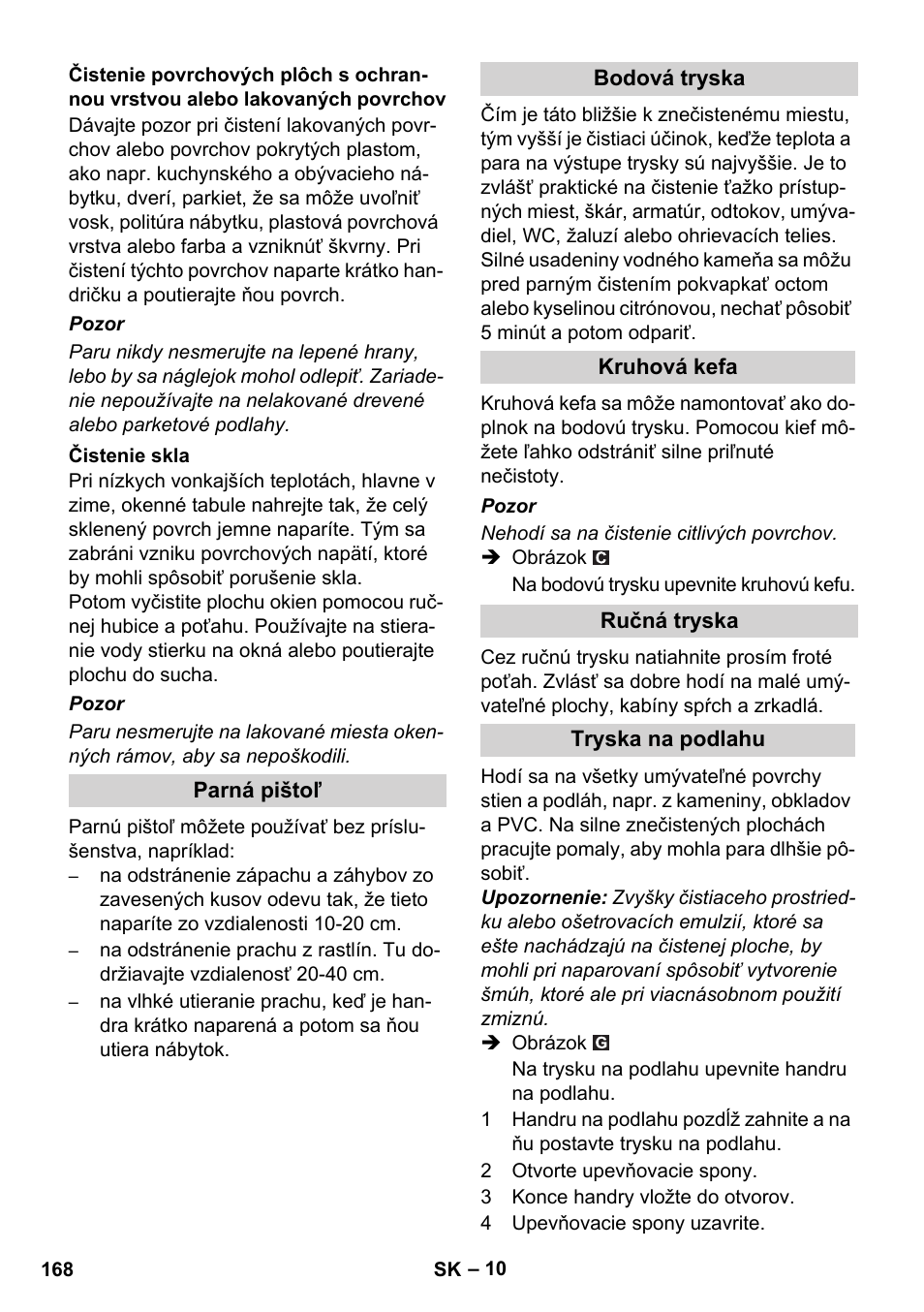Karcher SC 1-010 User Manual | Page 168 / 230