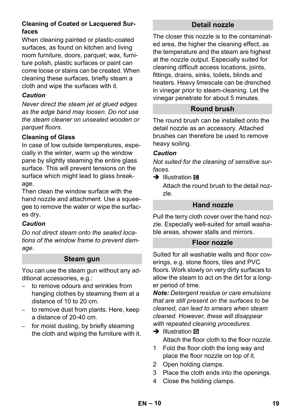 Karcher SC 1-010 User Manual | Page 19 / 230