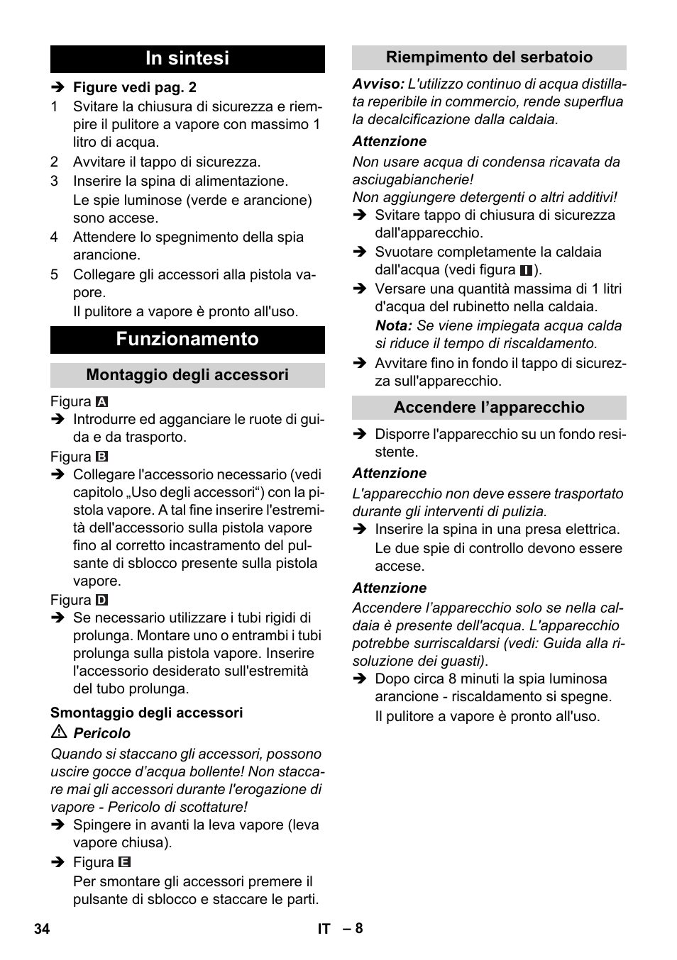 Karcher SC 1-010 User Manual | Page 34 / 230