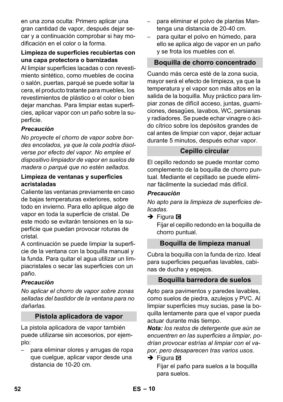 Karcher SC 1-010 User Manual | Page 52 / 230