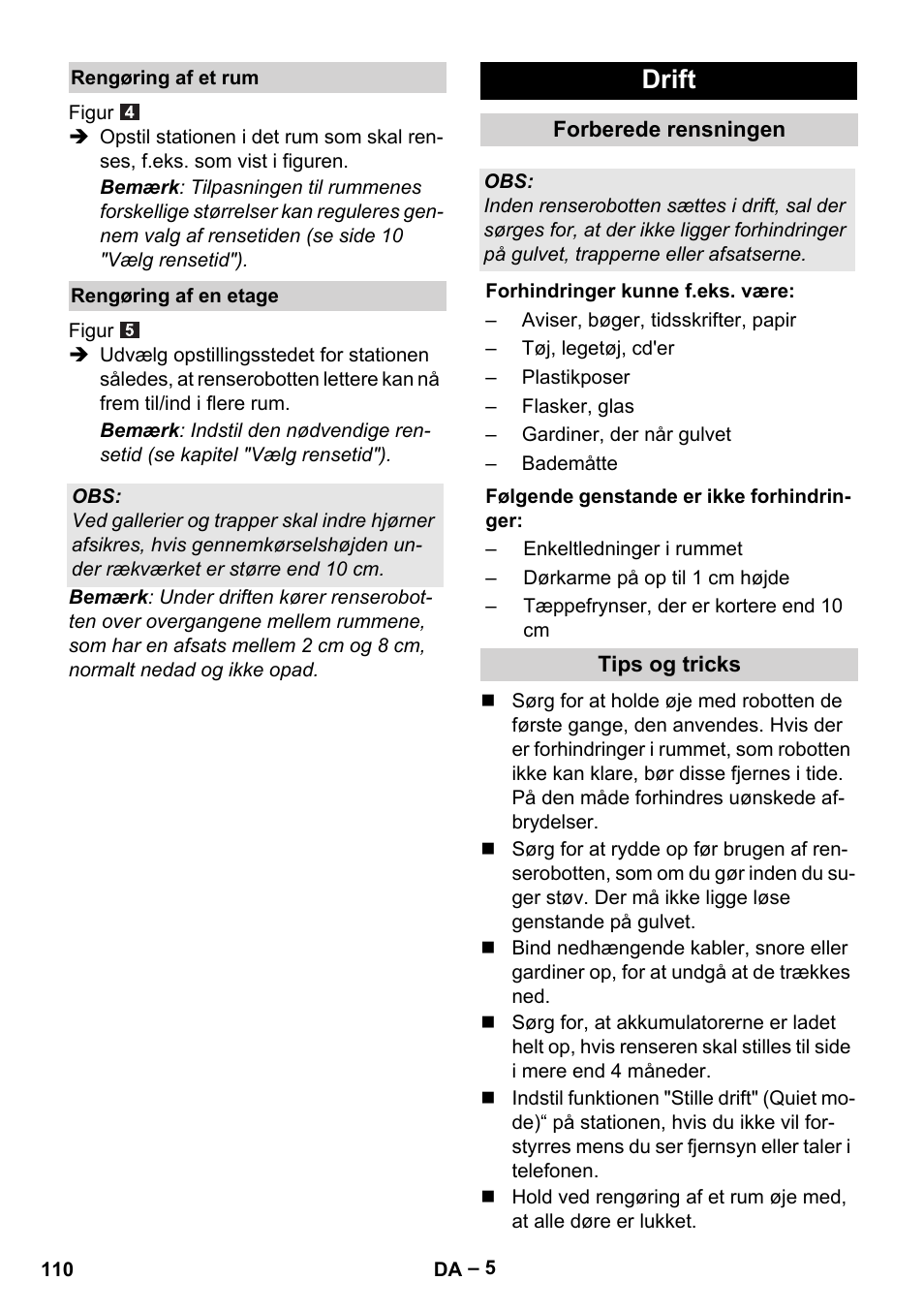 Drift | Karcher RC 4-000 User Manual | Page 110 / 392