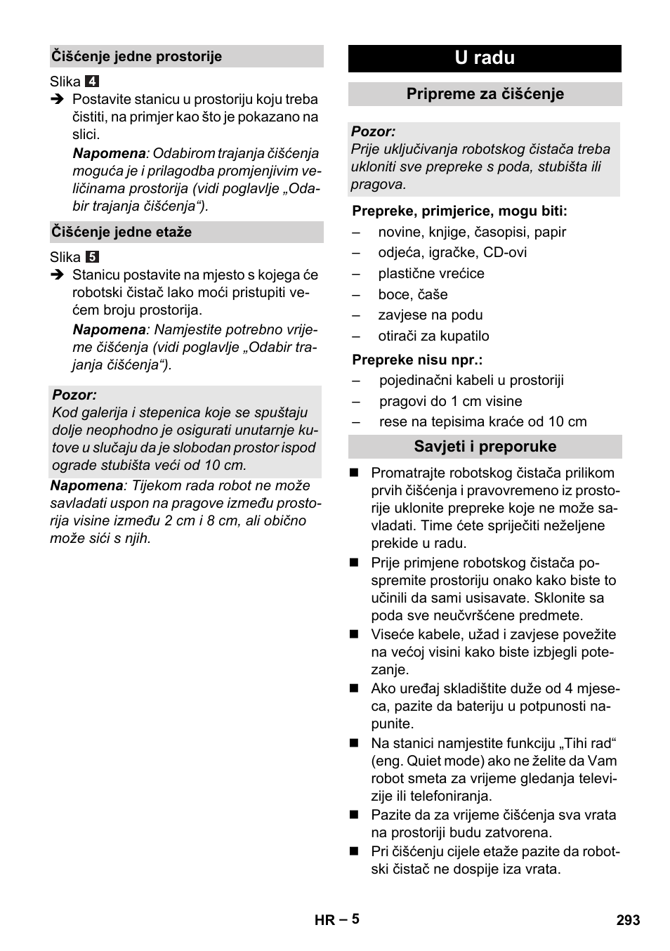 U radu | Karcher RC 4-000 User Manual | Page 293 / 392