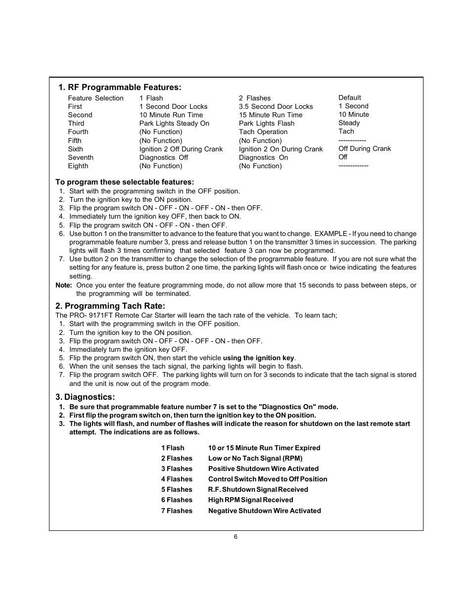 Audiovox PRO 9171FT User Manual | Page 6 / 12