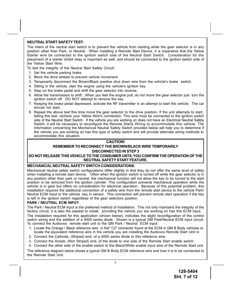 Audiovox PRO 9171FT User Manual | Page 7 / 12