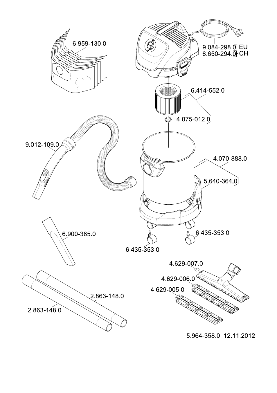 Karcher WD 3-800 M eco!ogic User Manual | Page 149 / 150