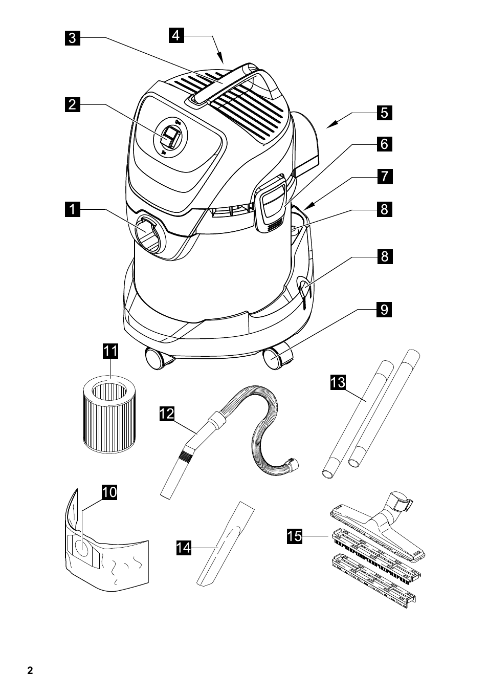 Karcher WD 3-800 M eco!ogic User Manual | Page 2 / 150