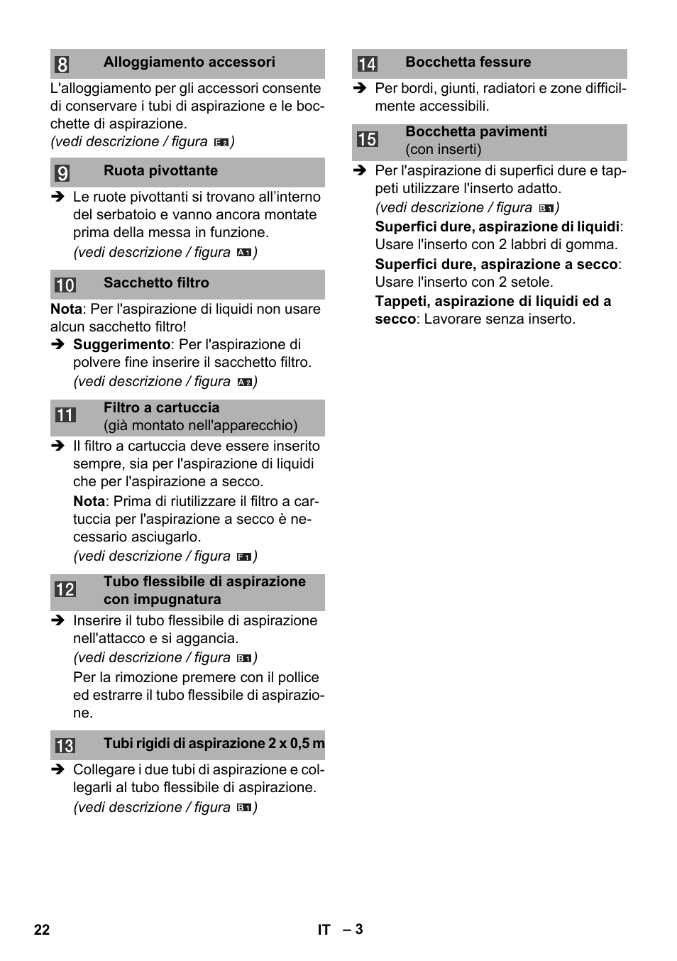 Karcher WD 3-800 M eco!ogic User Manual | Page 22 / 150