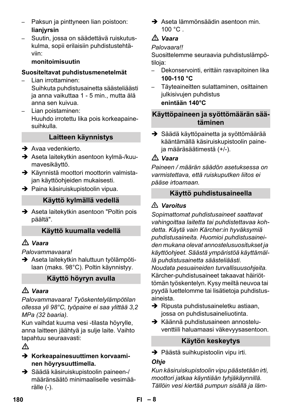 Karcher HDS 1000 De User Manual | Page 180 / 474