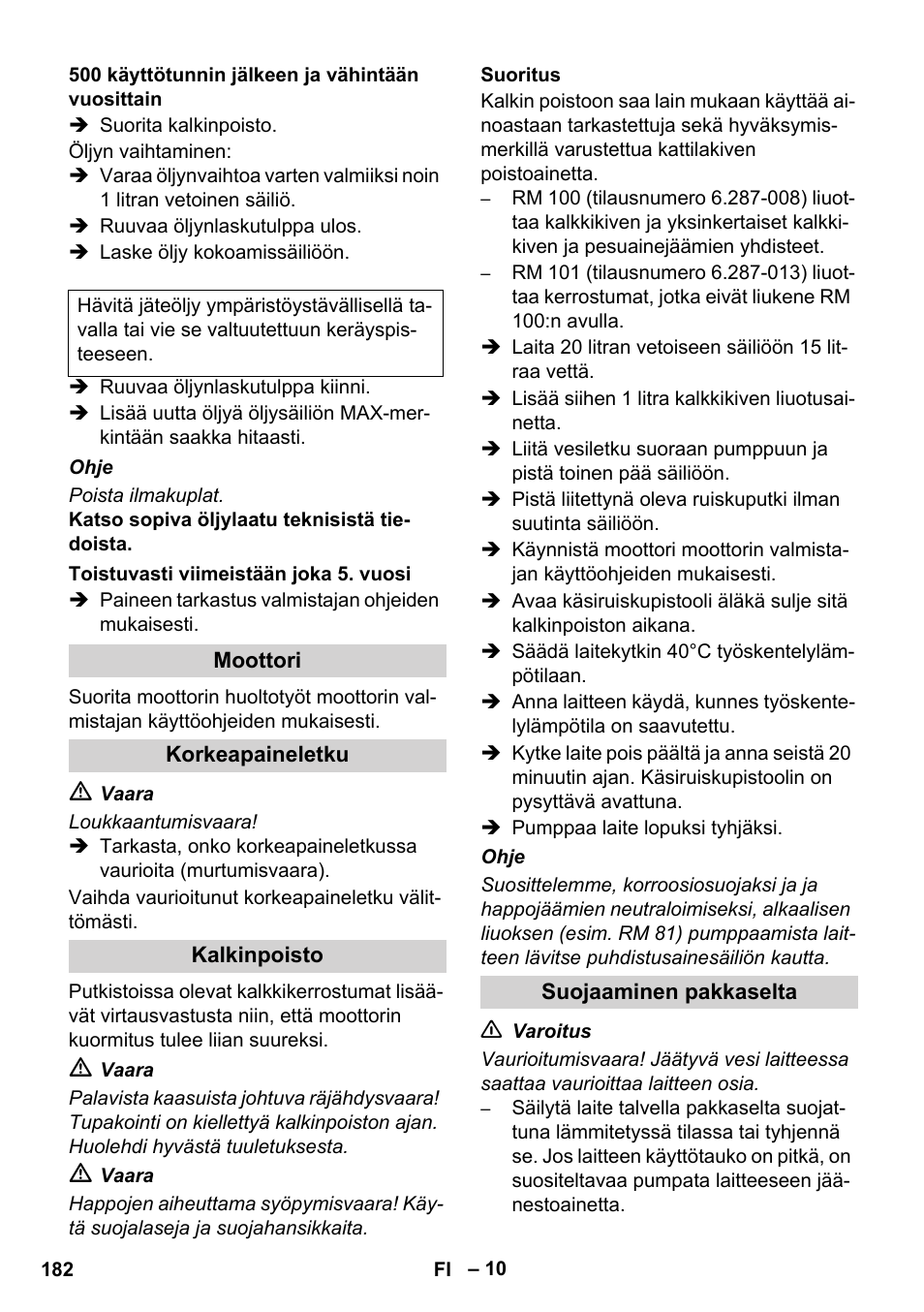 Karcher HDS 1000 De User Manual | Page 182 / 474