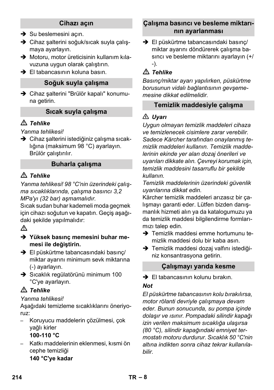 Karcher HDS 1000 De User Manual | Page 214 / 474