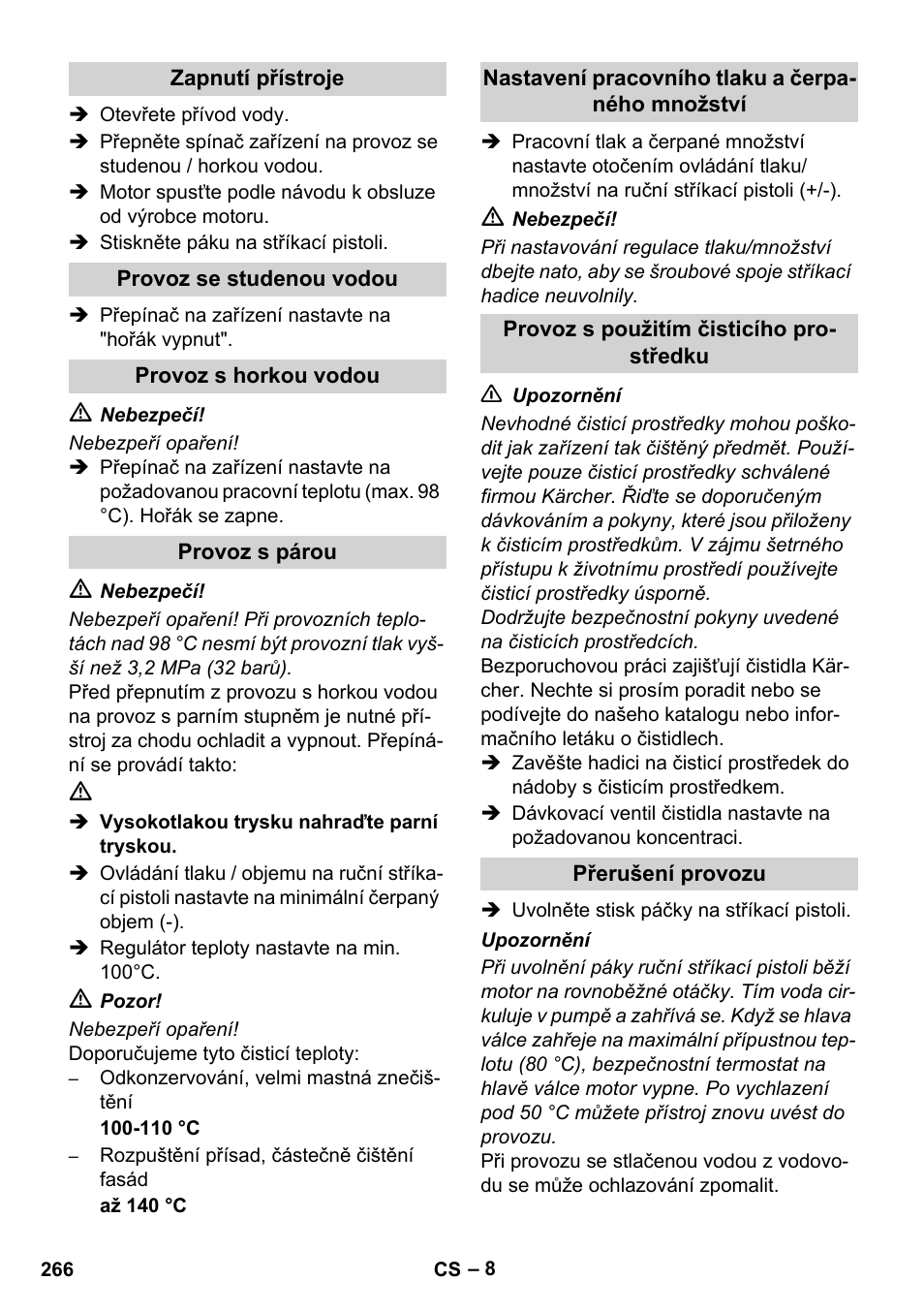 Karcher HDS 1000 De User Manual | Page 266 / 474