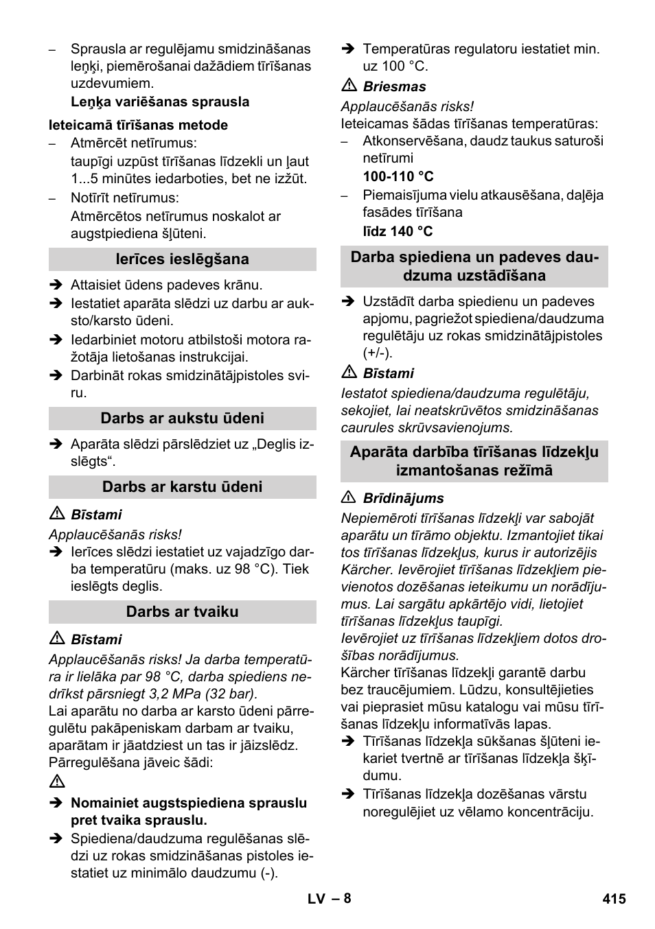 Karcher HDS 1000 De User Manual | Page 415 / 474